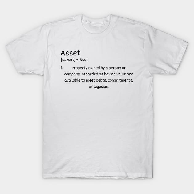 Asset Definition T-Shirt by Claudia Williams Apparel